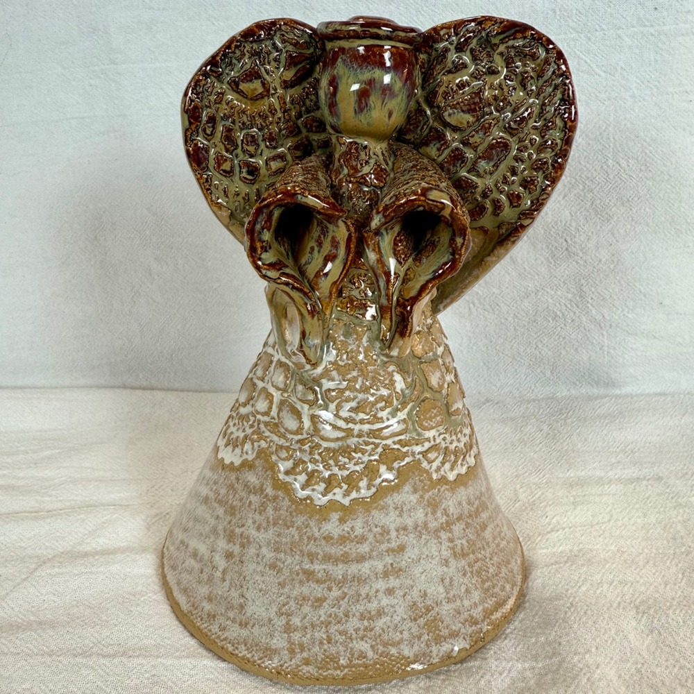 Angel Sculpture T. Puterbaugh Gill Handcrafted Pottery Retired Artist